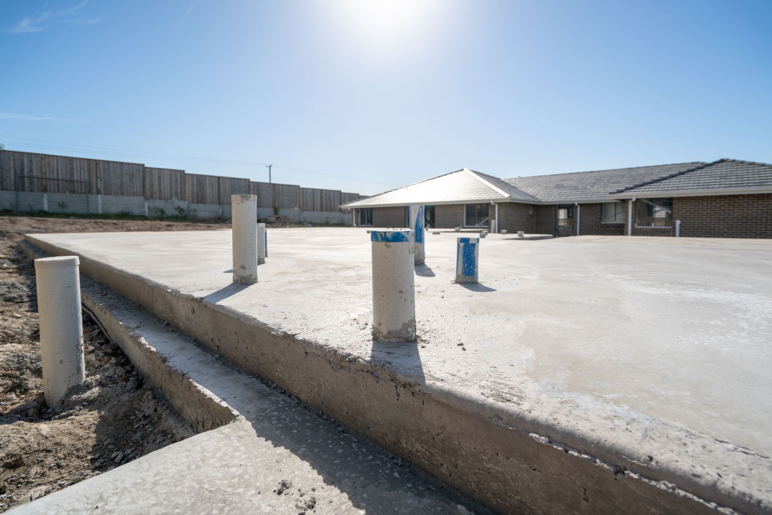 House Concrete Slab Bare — Plumbers in Yeppoon, QLD