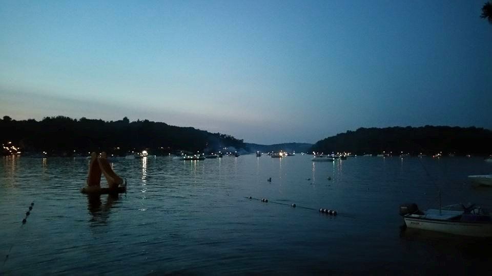 Night View of Lake Mahopac — Mahopac, NY — Mahopac Marina