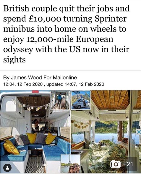 Daily Mail #VanLife Article