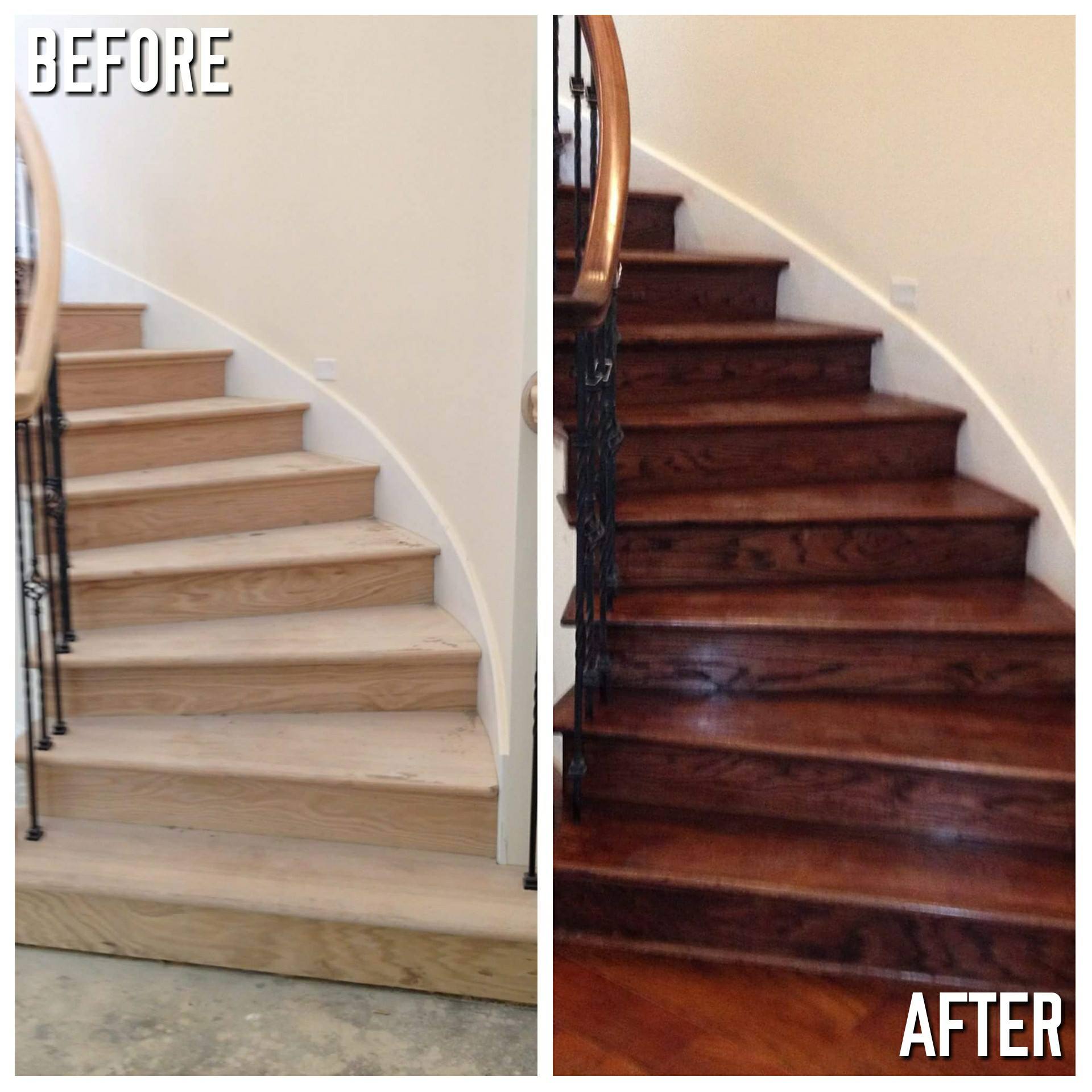 we offer wood staining services