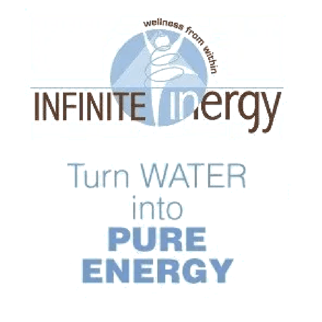 Infinite energy turn water into pure energy logo