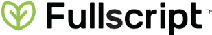 A fullscript logo with a heart in the middle