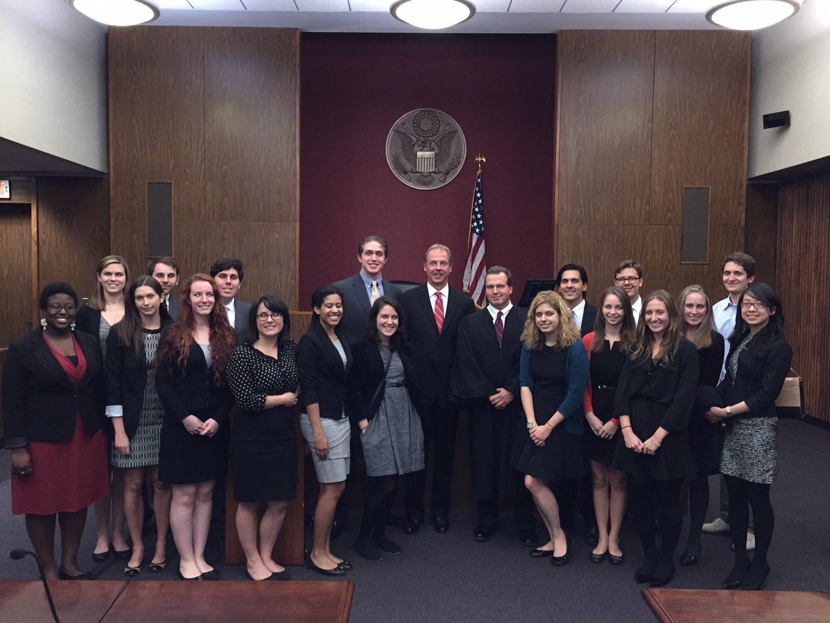 Temple Law Students Visit Courtroom of Federal Judge Felipe Restrepo