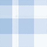 A light blue and white plaid pattern on a white background.