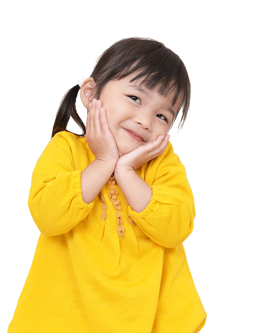 Little kid happy