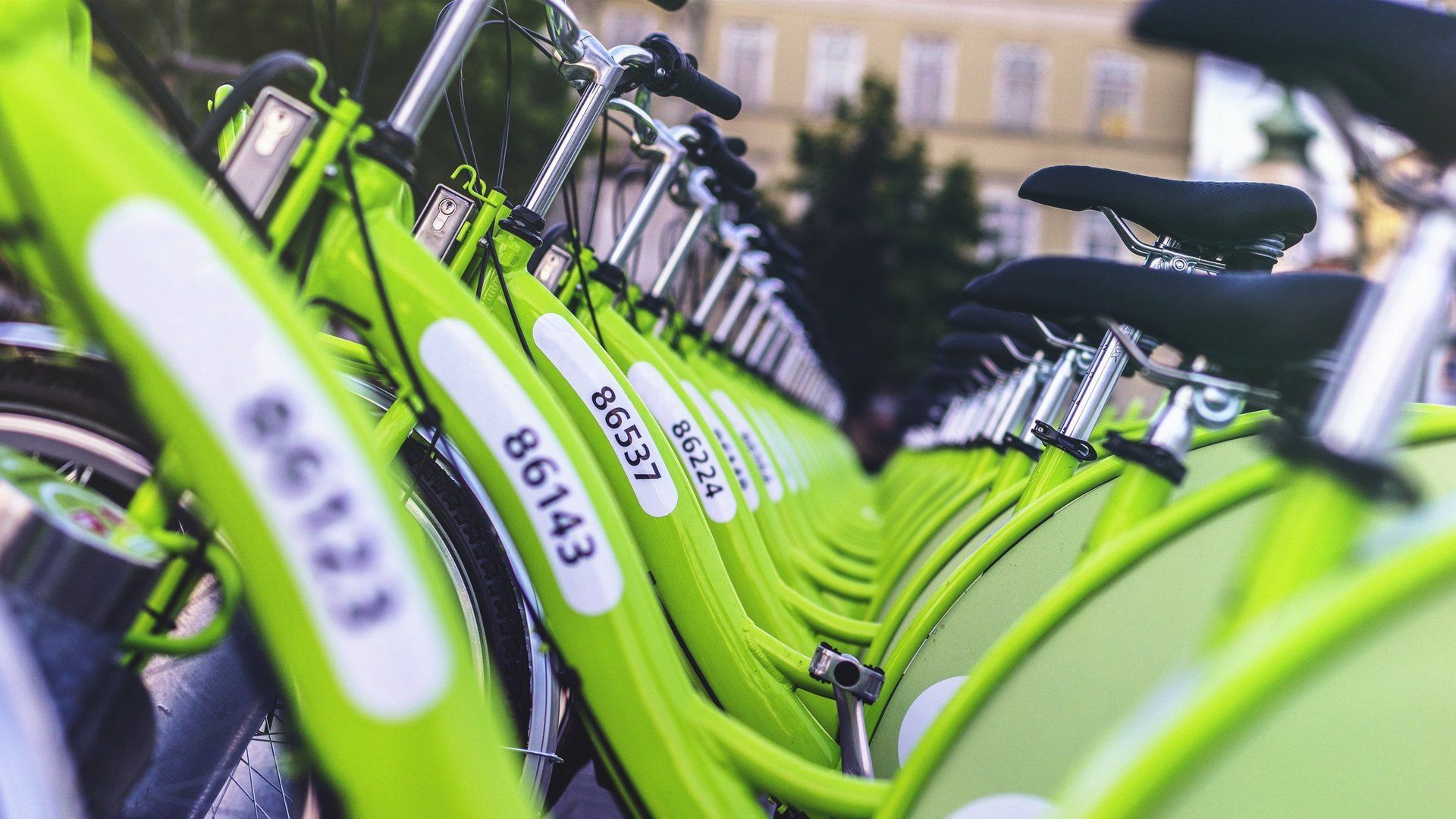 bike rental station digital signage