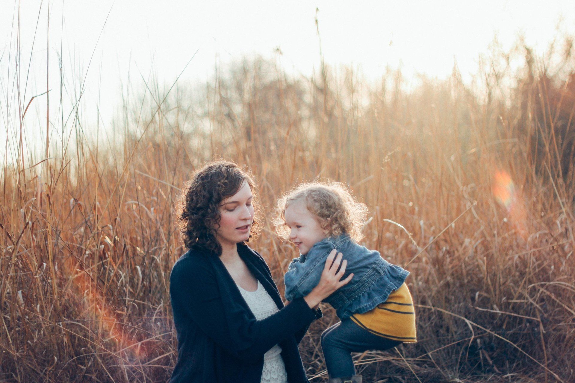 Preschooler playing with a parent