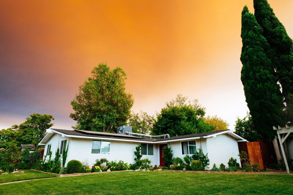 A House at Sunset