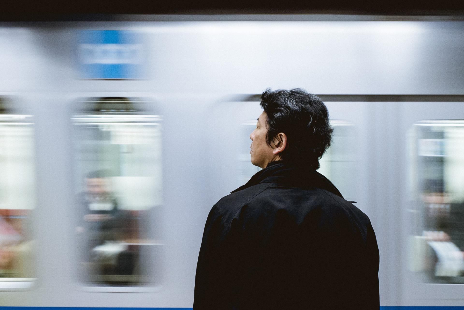 man on station