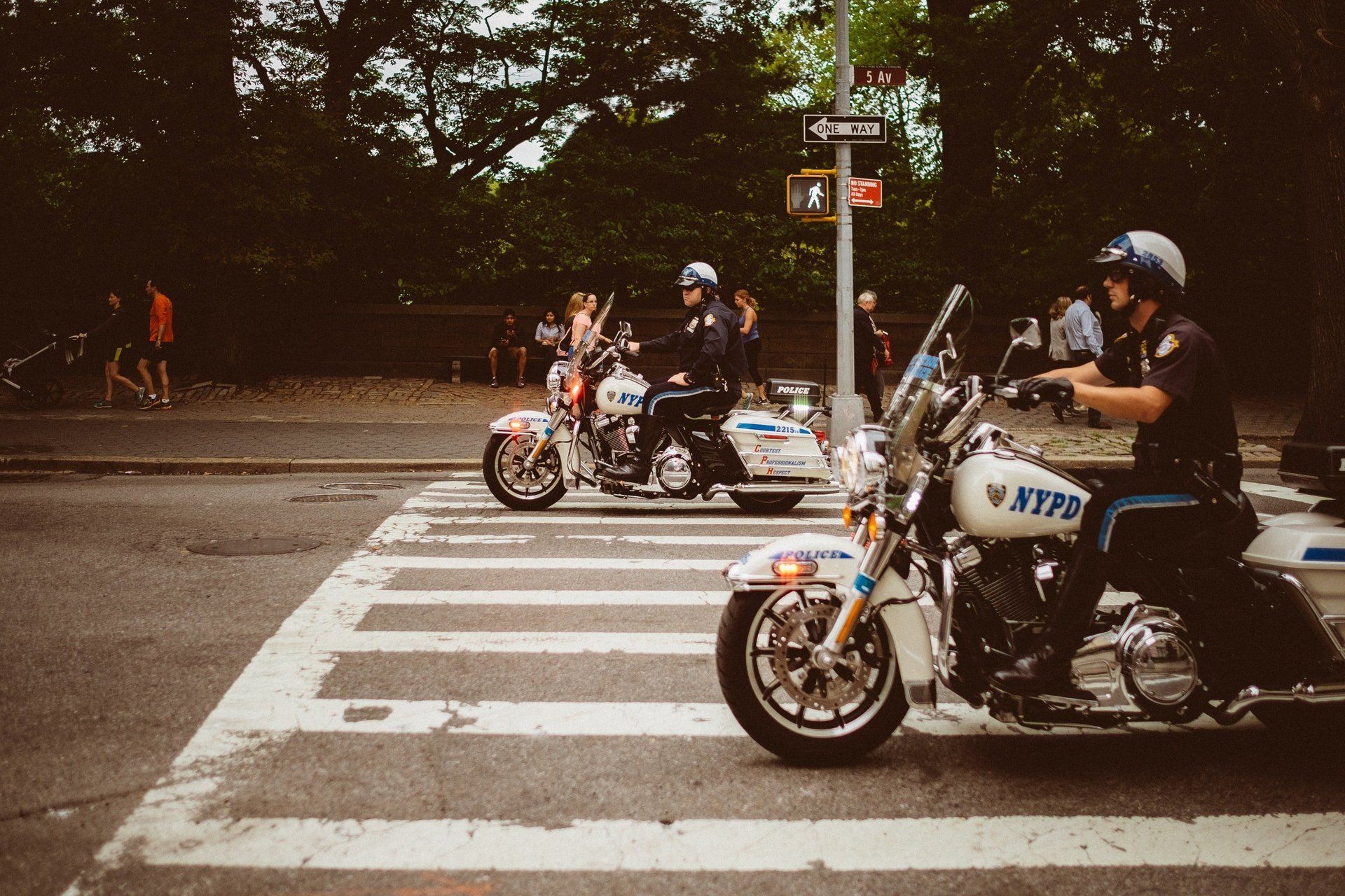 police on motorcycles