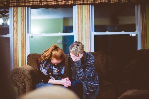 crying dealing with grief