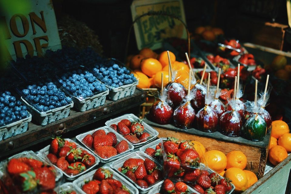 Variety of Fruits and Berries
