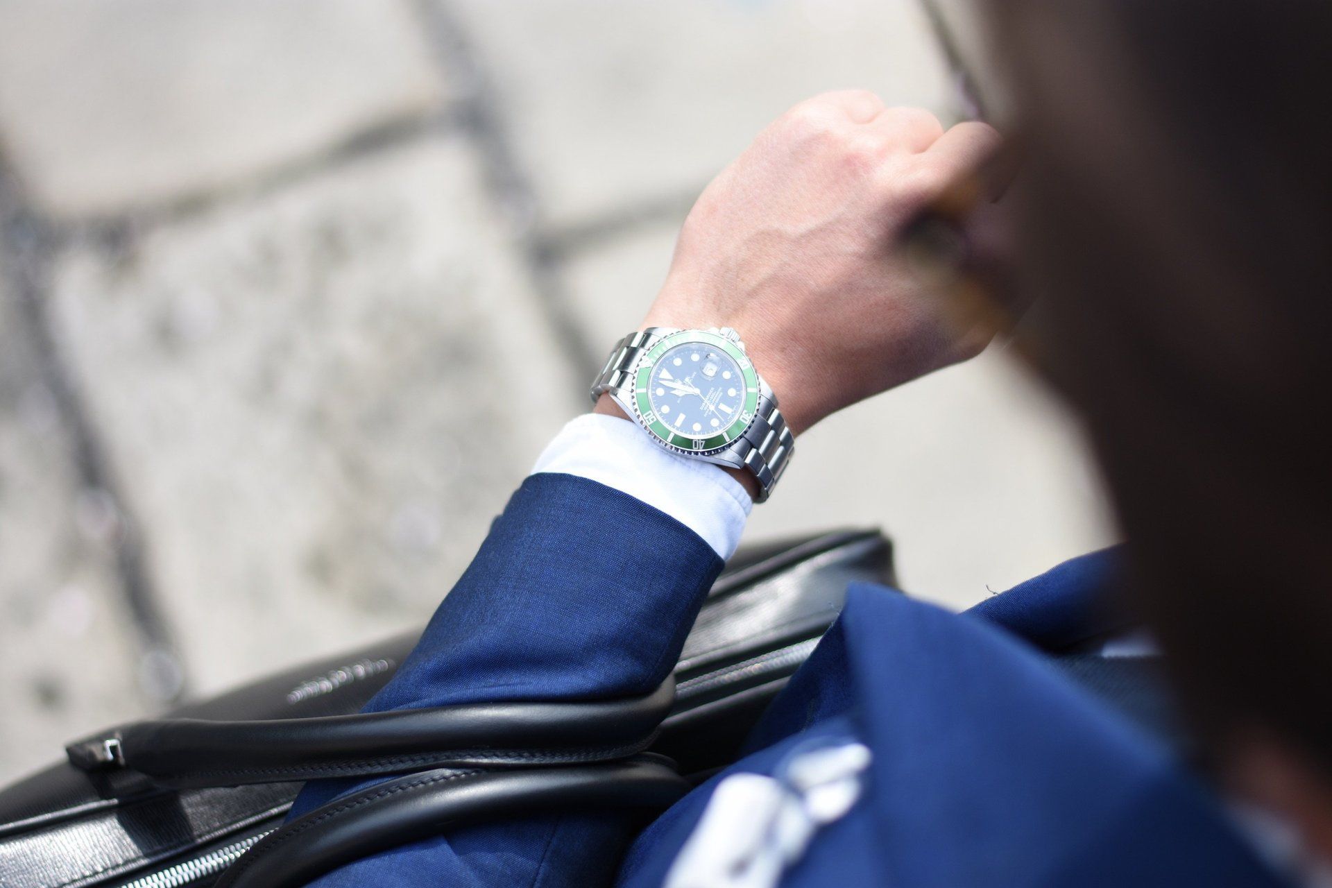 arm with watch