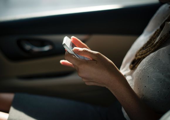 person holding cell phone