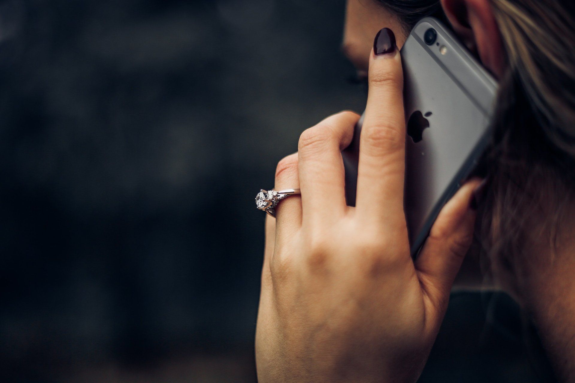 woman making call on cell phone