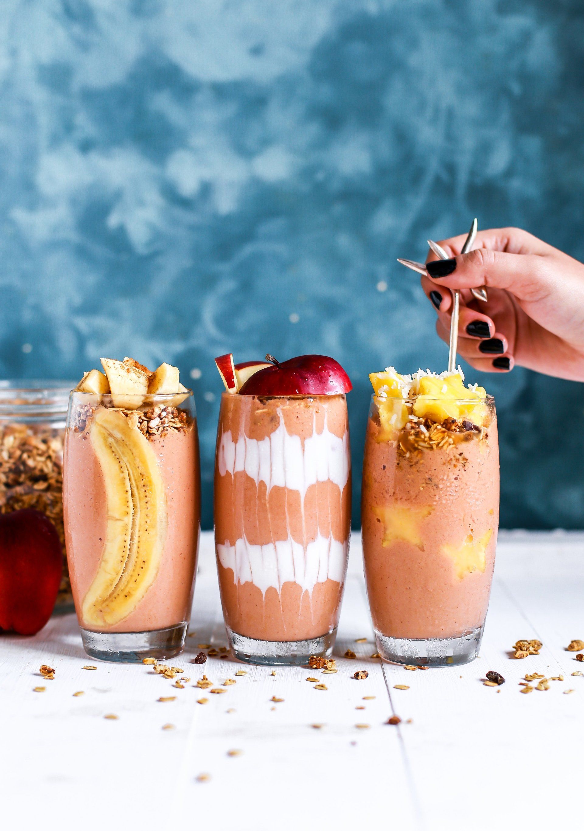 Three Milk shakes 
