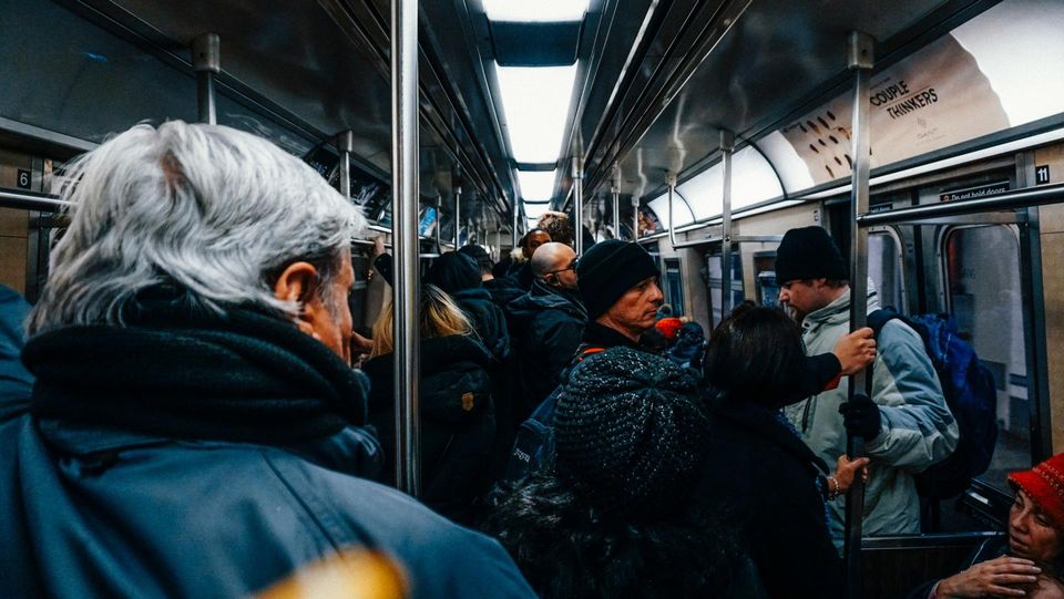 People on public transport