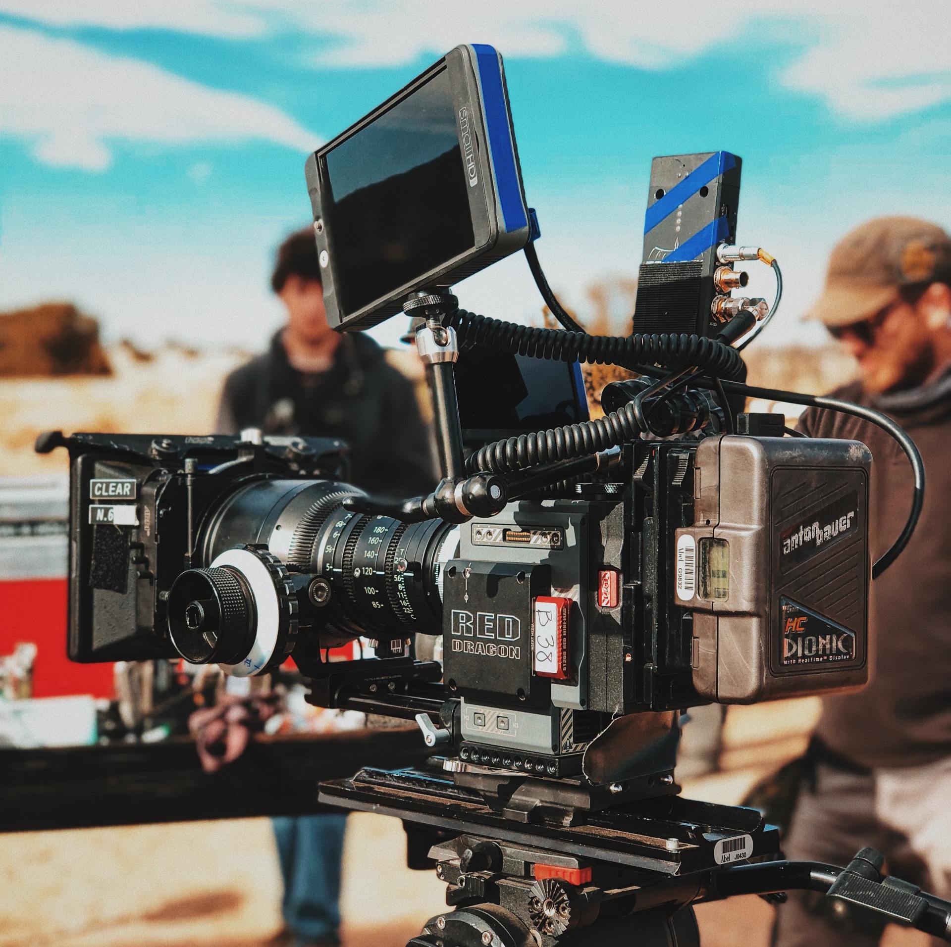A camera that has the word red on it