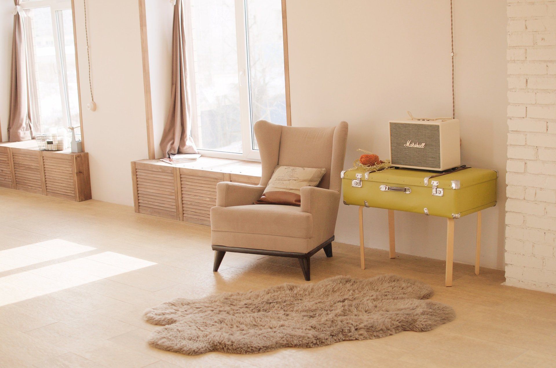 chair and rug image