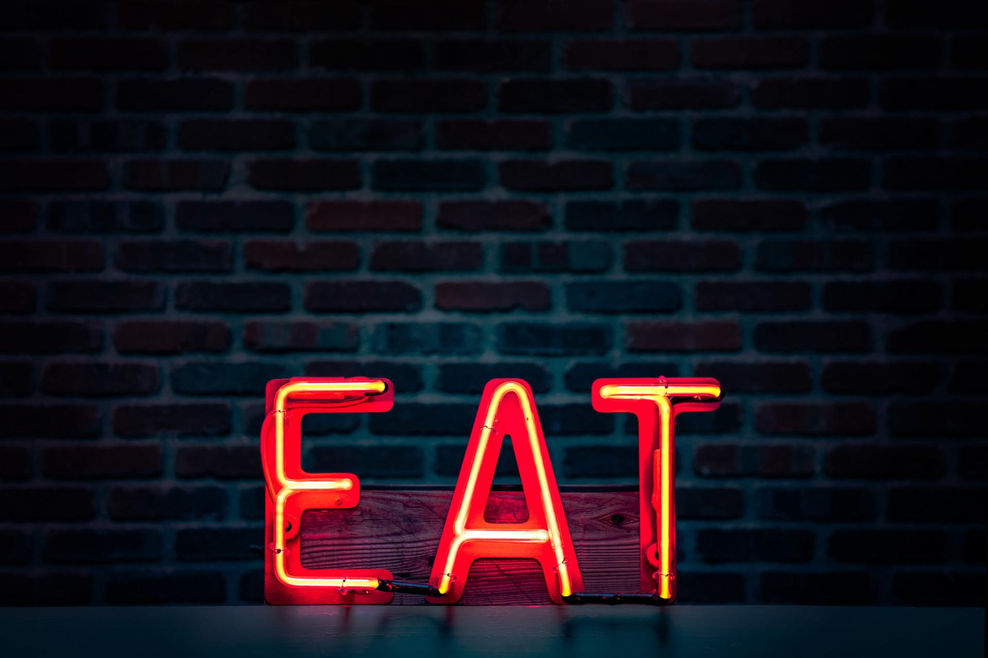 sign that reads EAT