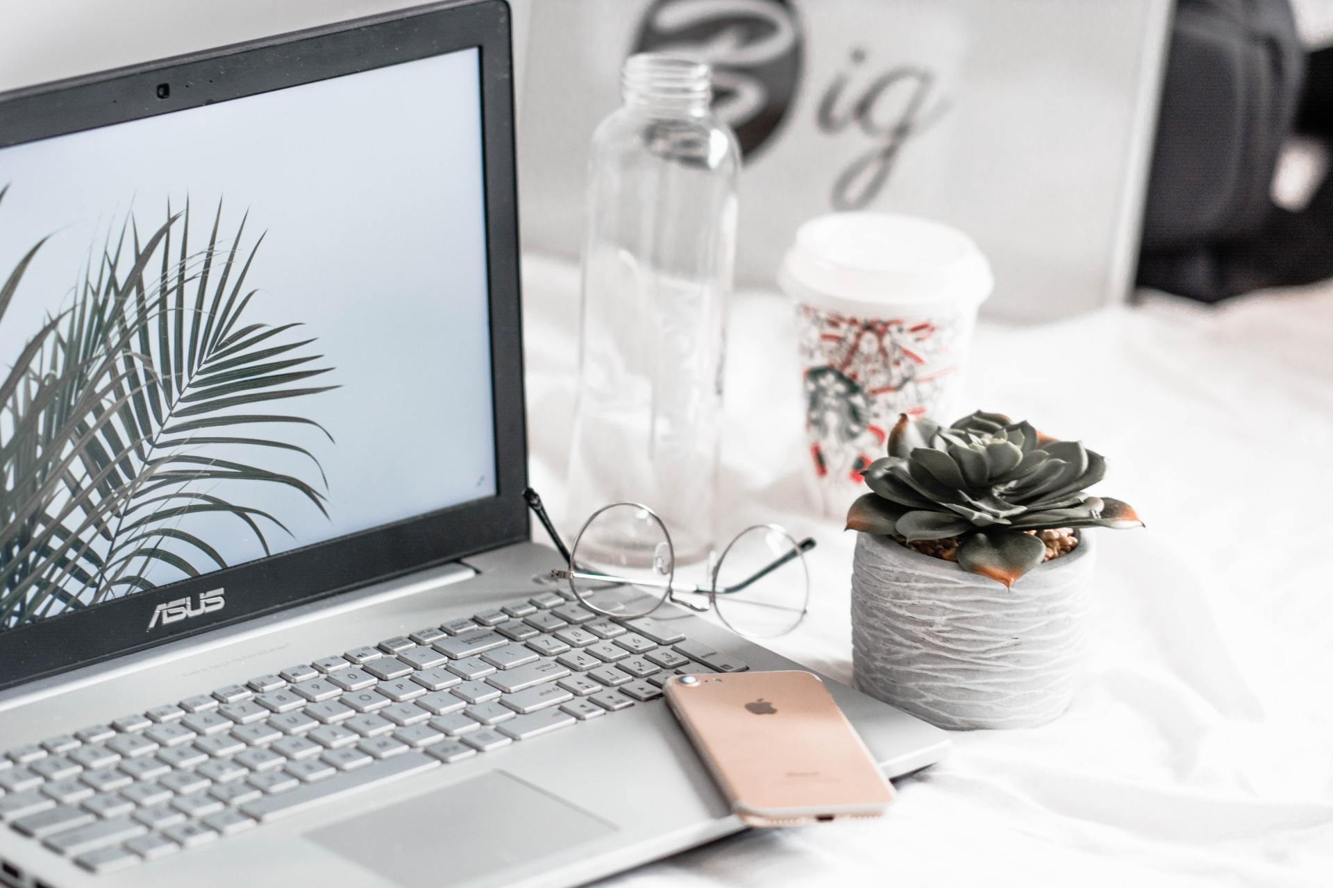 Using a laptop