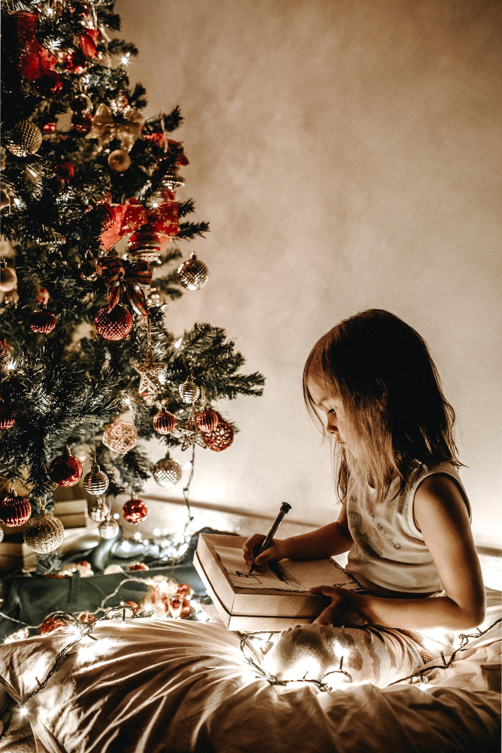 Child by Tree