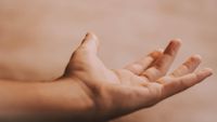Ontspannen hand...