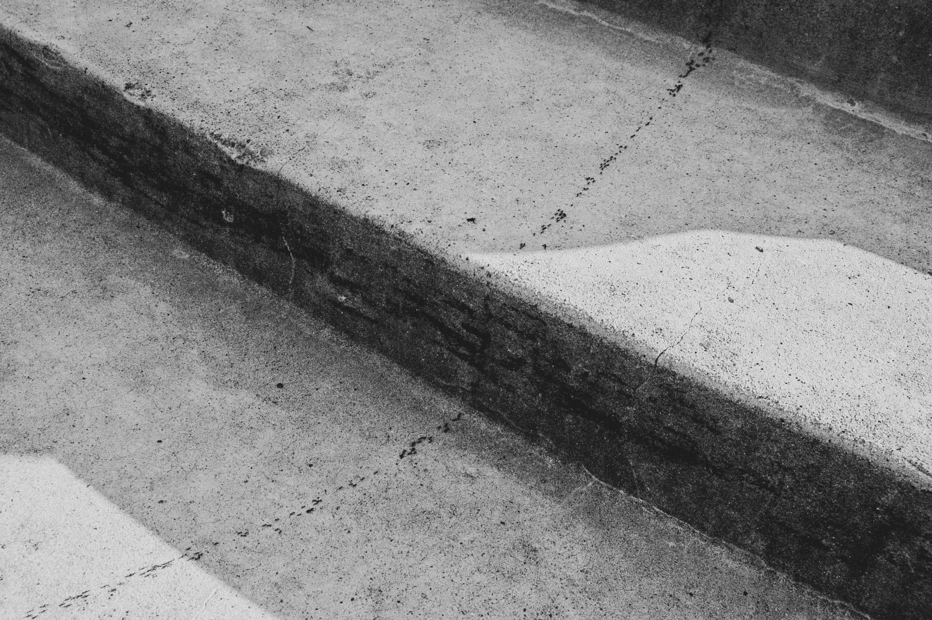 concrete sidewalk and stairs
