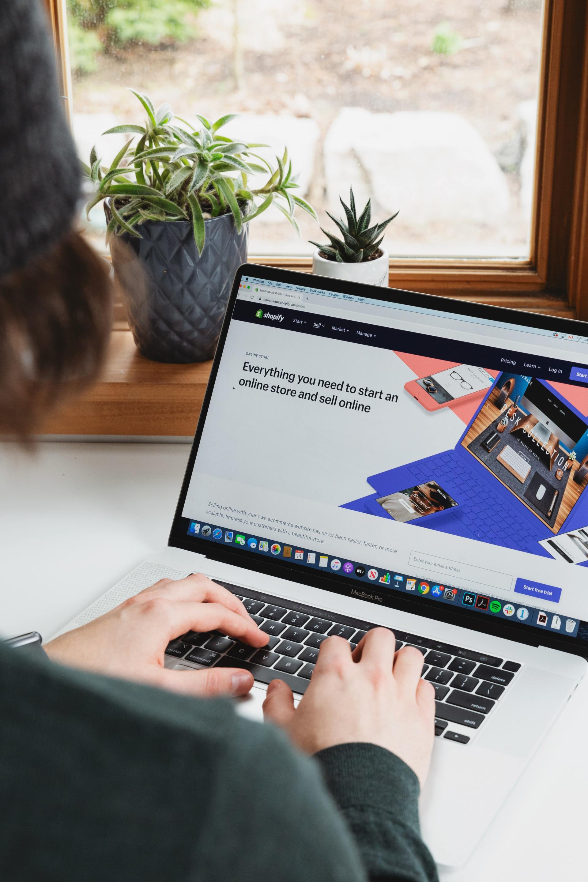 A picture of a website displayed on a laptop screen.