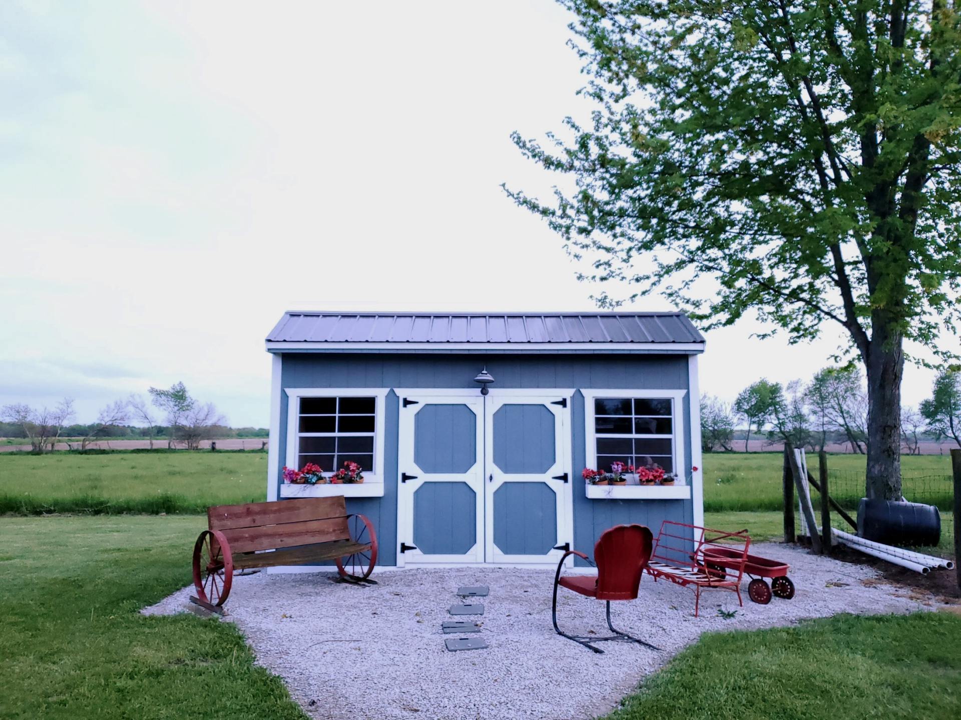 Fenced commerical storage facility