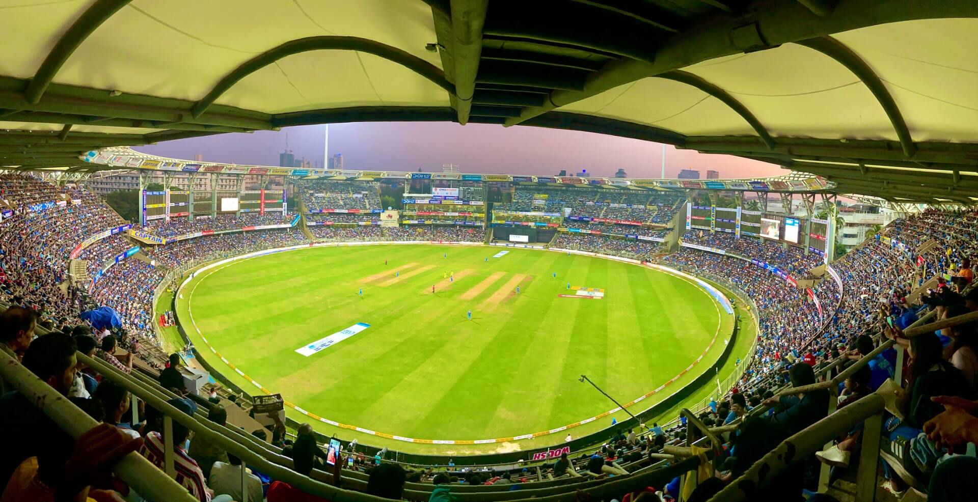 A treated cricket pitch