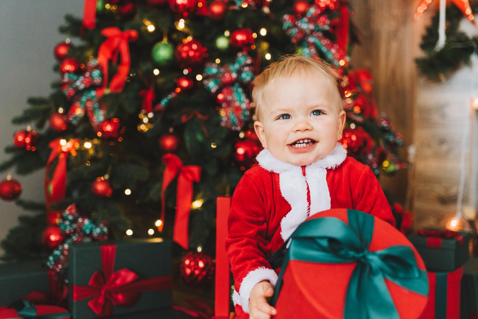 happy child at Xmas