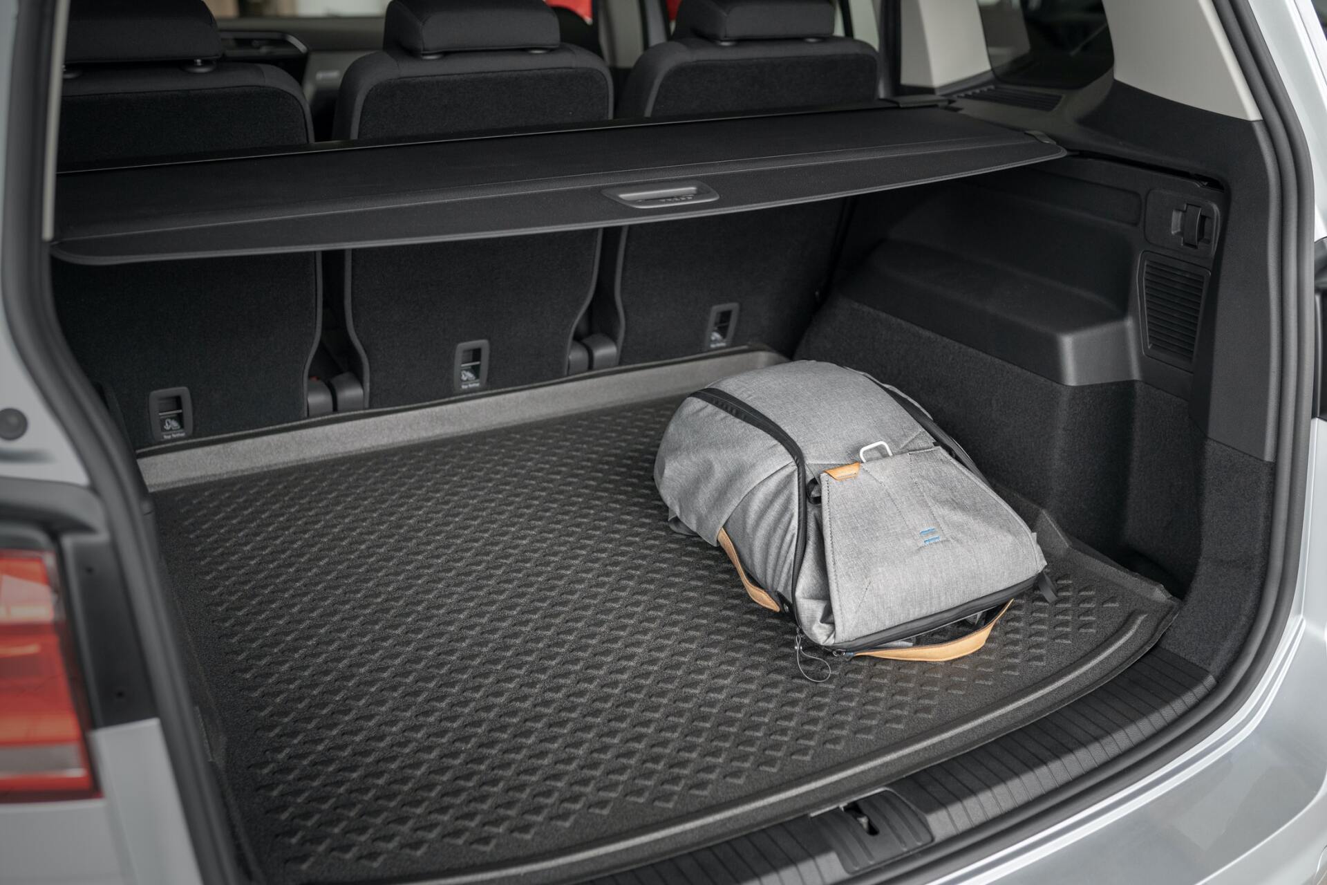 Empty trunk of a car open