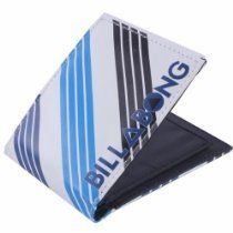 Blue-and-white Billabong wallet or card holder, partially open