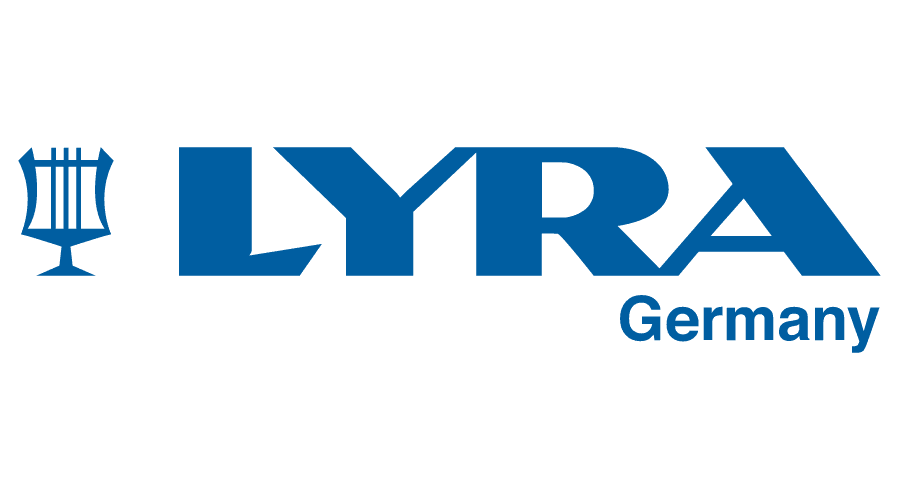 Un logo bleu et blanc pour Lyra Allemagne