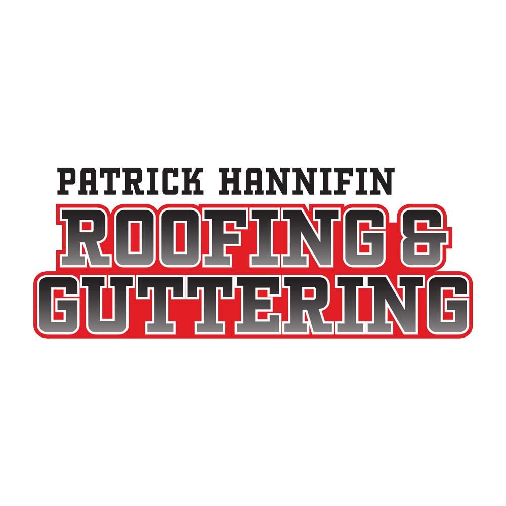 The logo for patrick hannifin roofing and guttering