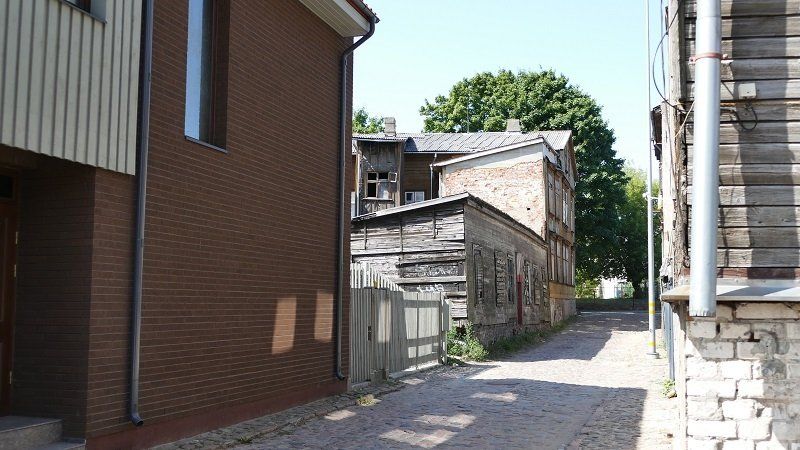 Gegensätze in Ventspils, Lettland