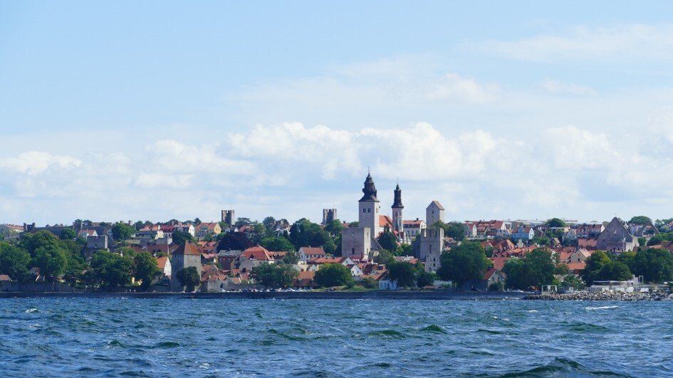 Visby vom Meer aus betrachtet