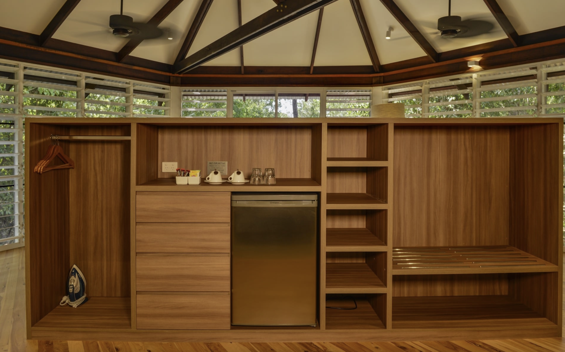 Wooden Cabinet Unit in a Room, Featuring a Closet — Northco Constructions In Muirhead, NT