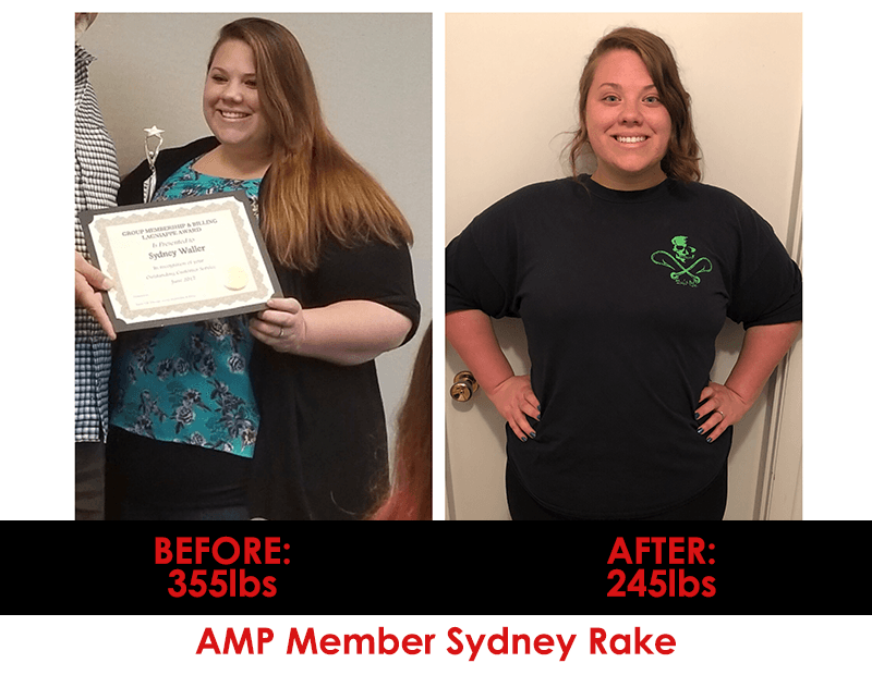 Before And After Of A Woman — St. Augustine, FL — Amp Hardcore Gym