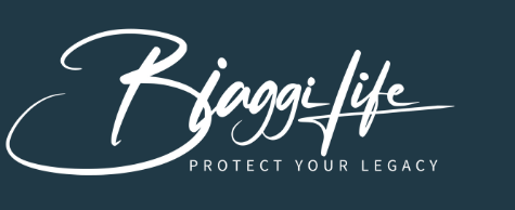 The logo for biaggi life protects your legacy.