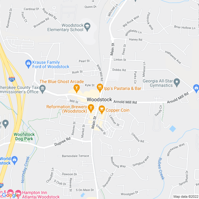 Map of business location