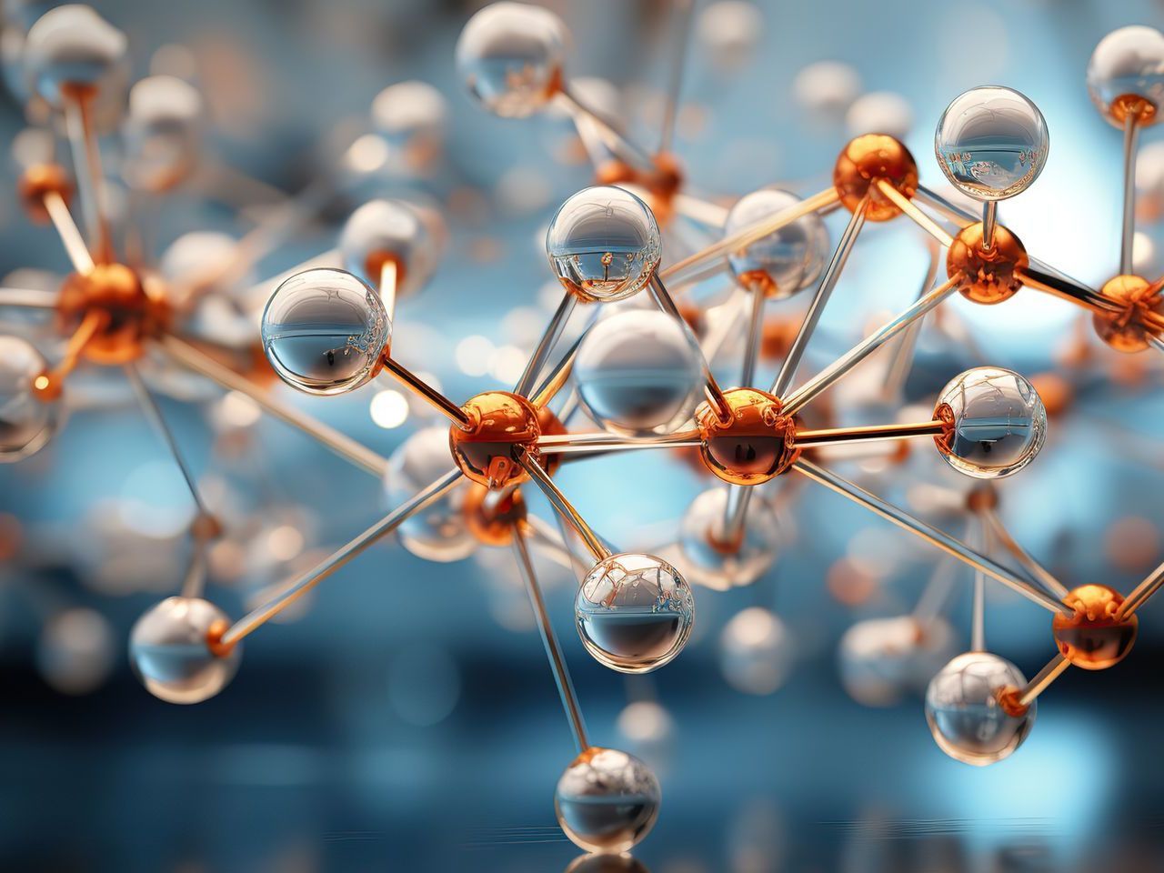 A computer generated image of a molecular structure.