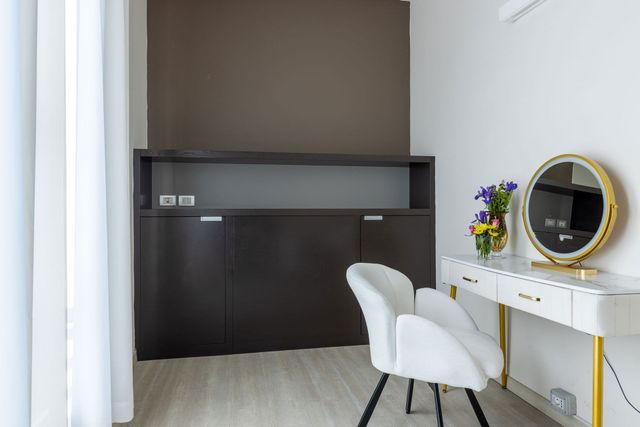 desk in a hotel room