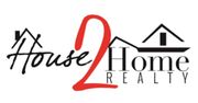 House 2 Home Realty logo with black house icons and a large red number 2