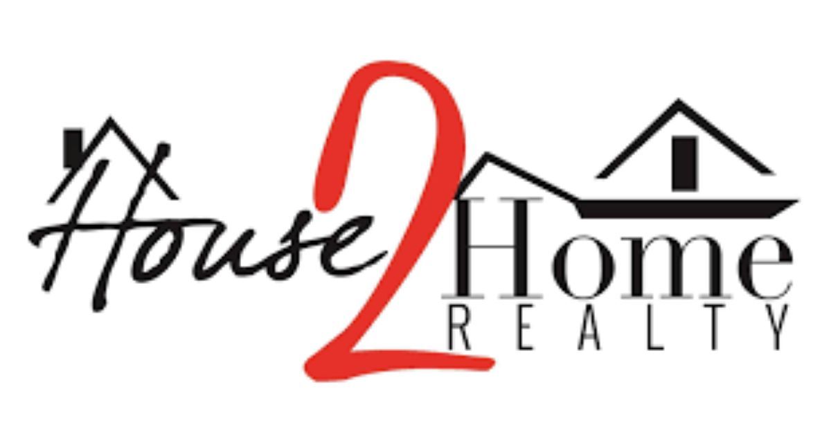 House 2 Home Realty logo with black house icons and a large red number 2