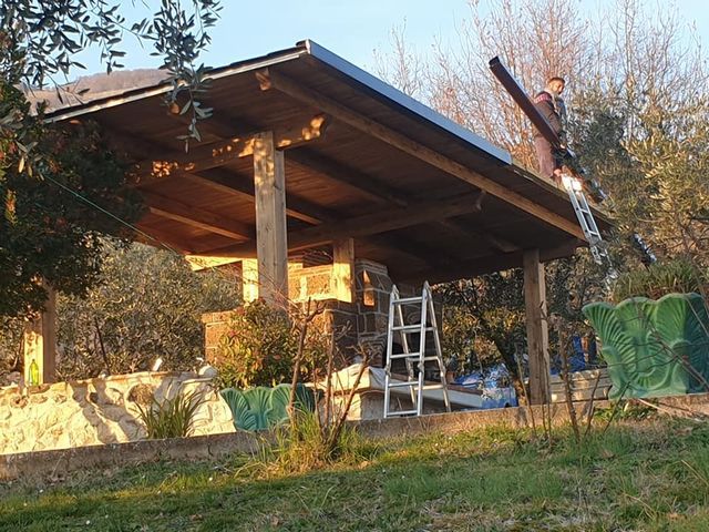 tettoia in legno