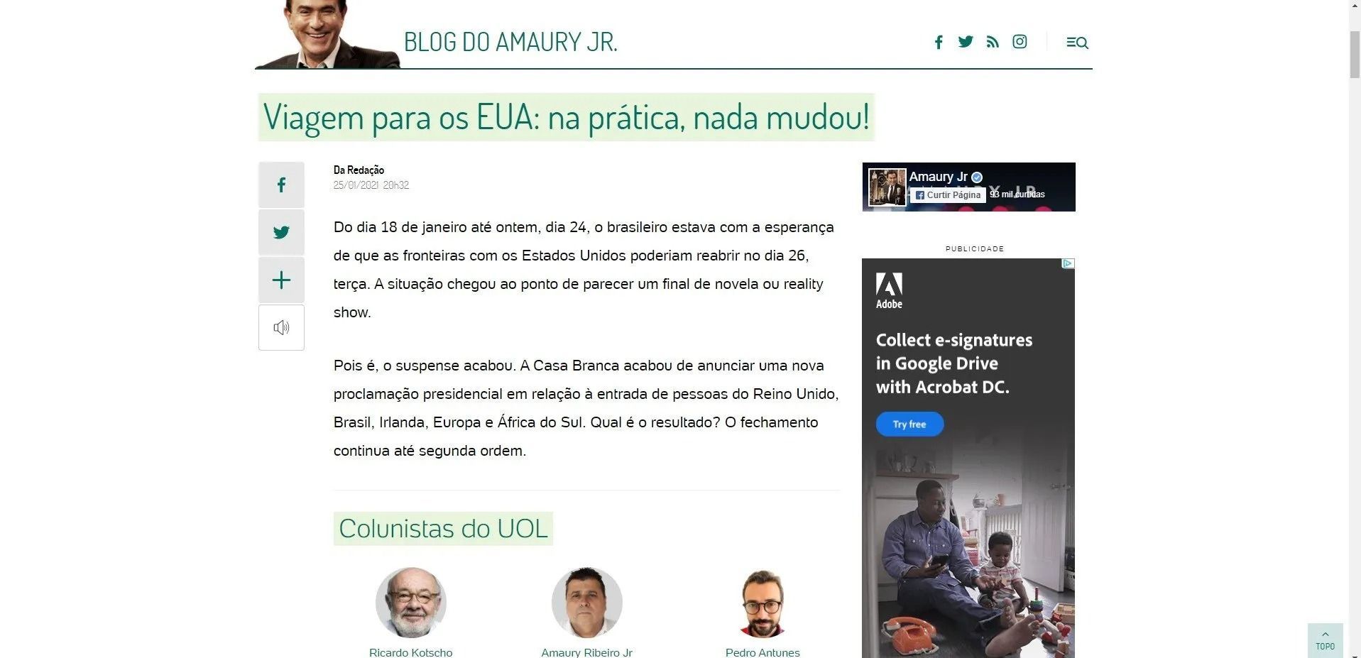 A screenshot of an online news article titled 