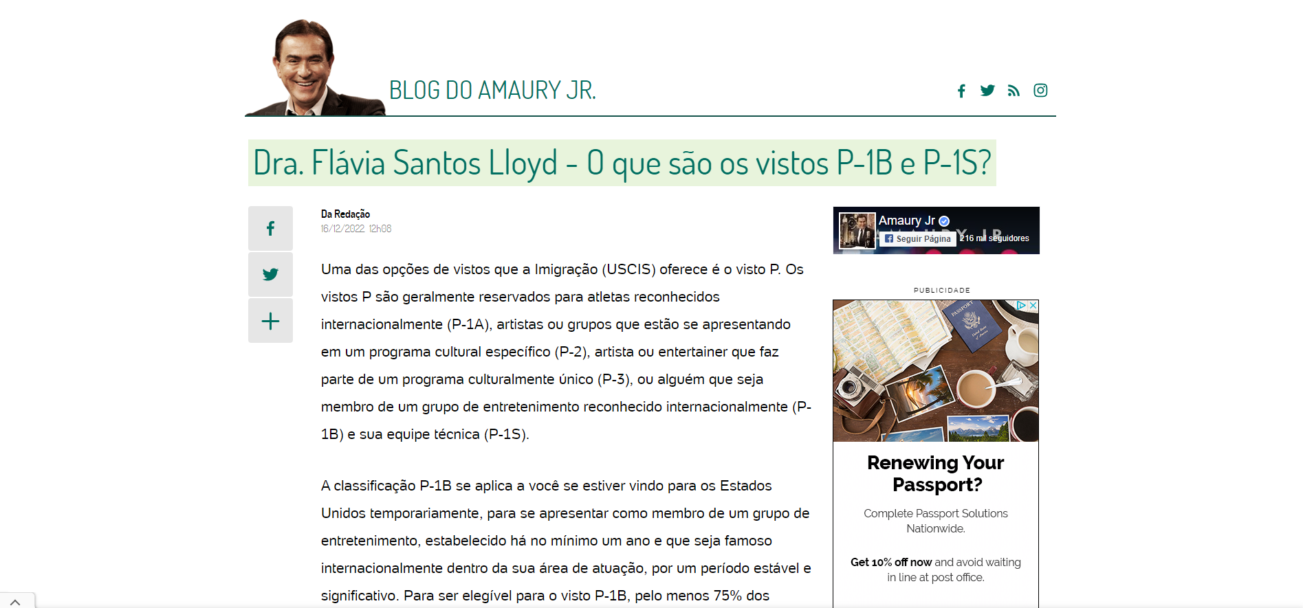 Webpage titled 