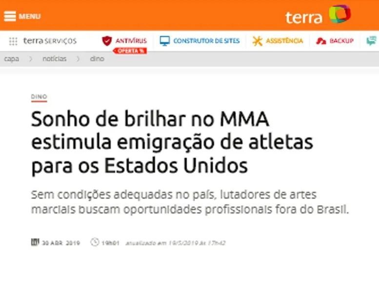Terra website article headline: 